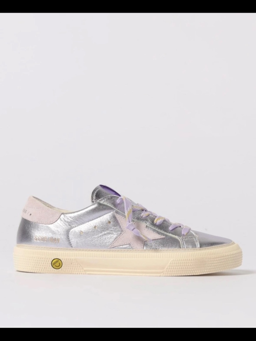Authentic EUC GOLDEN GOOSE MAY Metallic Leather  Sneakers BRAND NEW size 38